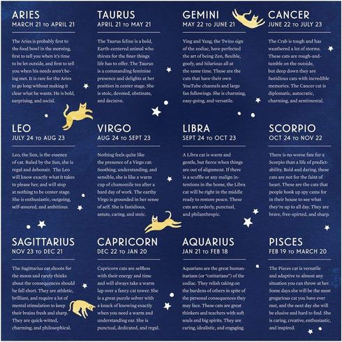 Galison Cat Zodiac 500 Piece Puzzle, Multicolor, 1 EA...