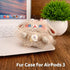 Plush Case Compatible with Apple Airpods 3,Handmade Knitted Cartoon Headphone Case,Rechargeable Headphone Headphone Case,Creative Funny Cute Knitt...