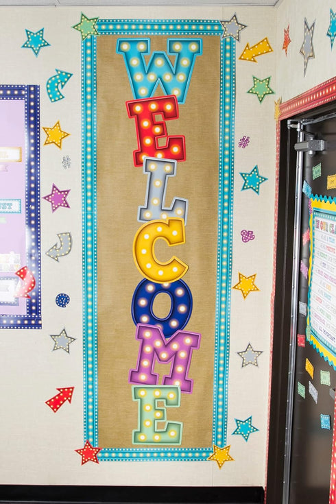 Teacher Created Resources Marquee Welcome Bulletin Board Display...