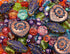 2.1oz (60 g) Mix of Unique Czech Bohemia Glass Pressed Beads, Crazy Purple Green Copper, Table Cut, Matte and Glossy, Faceted Fire Polish, Hand Ma...