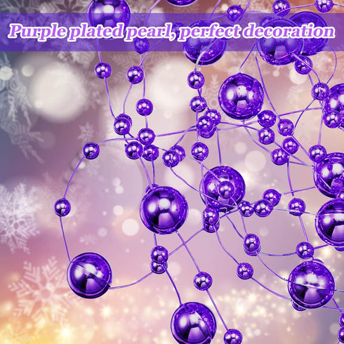 Tondiamo 24 Pcs Artificial Pearl String for Floating Candle Faux Pearls Beads String Party Garland Decoration for Vases Filler Wedding Centerpiece...