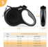 Fida Retractable Dog Leash, 16 ft Dog Walking Leash for Small Dogs up to 26 lbs, 360° Tangle Free, Black...
