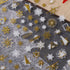 JMEOWIO 8 Sheets Christmas Glitter Nail Art Stickers Decals Self-Adhesive Pegatinas Uñas Snowflake Xmas Winter Holiday Cute Gold White Nail Suppli...
