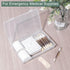 6 Packs Small Plastic Boxes, Rectangular Small Plastic Containers with Lid, Craft Box Containers for Craft Supplies and Little Bits, 7.2'' × 4.6''...
