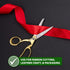 Mandala Crafts Ribbon Cutting Scissors for Ribbon Cutting Ceremony – Large Gold Scissors Set Tailor Scissors Heavy Duty Shears with Stainless stee...