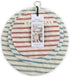 DEMDACO Homemade Striped 11 x 11 Cotton Linen Fabric Plate Serving Dish Covers Set of 3...