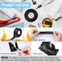 1" X 19.5 Ft Fusion Grip Silicone Tape, Black Self-Fusing Rescue Tape Rubber Wrap Adhesive Tape for Emergency Pipe & Plumbing Repair, Sports and G...