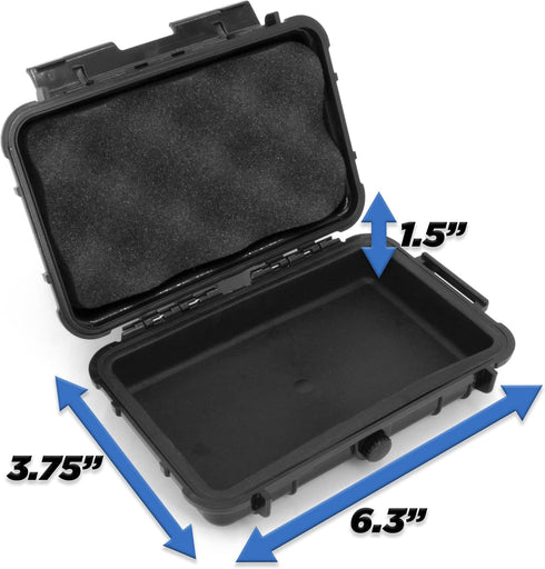 CASEMATIX Hard Shell 35mm Film Case for 35mm and 120 Film - 7" Waterproof & Lightproof Film Holder and Film Roll Container for up to 12 x 35mm Fil...