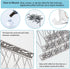 Hausse Stainless Steel Bird Spikes 4 Pack, Squirrel Small Birds Pigeons Crows and Woodpeckers Deterrent Devices Bird Repellent Spikes, Assemble Ea...