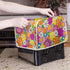 Daisy Print Food Toaster Cover Multicolor, Floral 2 Slice Wide Slot Toaster Cover Fingerprint Protector, Foldable Small Appliance Cover Anti-dust ...