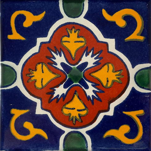 3x3 16 pcs Blue Granada Talavera Mexican Tile...