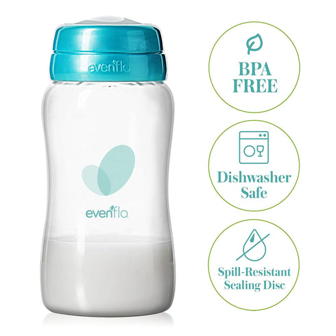 Evenflo Advanced Breast Milk Collection Bottles, 5oz 6 Pack...