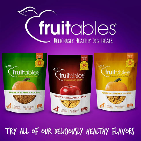 Fruitables Baked Dog Treats – Healthy Low Calorie , Free of Wheat, Corn and Soy – Pumpkin and Blueberry – 12 Ounces...