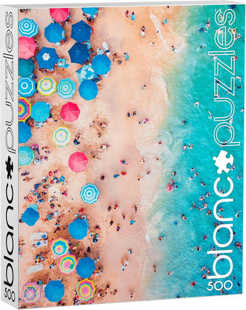 Buffalo Games - blanc - Day at The Beach, Mexico - 500 Piece Jigsaw Puzzle , White...