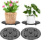 4 Pieces Potted Plant Stand Holder, Large Planter Holder,Heavy Duty Indoor Outdoor Garden Patio Flower Pot Stands 12 Inch...
