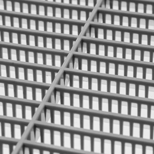 6" x 6" Inch Gray Air Vent Cover with Built-in Pest Guard Screen, HVAC Vent Duct Cover, Vent Cap, Quality Plastic