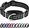 Martingale Collar for Dogs Reflective Nylon Dog Collar with Quick Release Buckle Adjustable Training No Slip Dog Collar (X-Large, Black)...