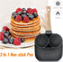 3 in 1 Breakfast Egg Pan,7.5 in Nonstick Grill Frying Pan with Divider,3 Section Omelette Pan Skillet All in One Split Sectioned Pan Suitable for ...