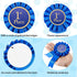 Award Ribbon Rosette Set Satin Participation Ribbon Honorable Ribbon Badge Blue Red and White Prize Ribbons 1st 2nd 3rd Place Medals for Classroom...
