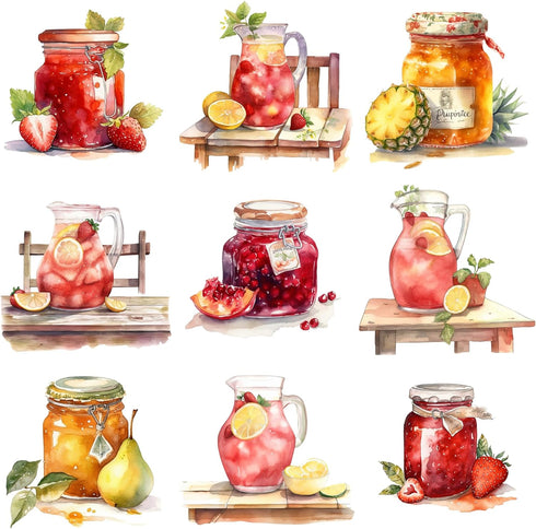 162 Pcs Mason Jar Four Seasons Sticker Book for Journaling Notebooks, Sketchbook, Bookmark Making, Junk Journal, Budget Planner, Scrapbook Art Sup...