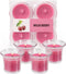 HYOOLA Clear Cup Scented Votive Candles - Wild Cherry - 12 Hour Burn Time - 4 Pack - European Made...