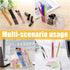 Cerpourt Clear Makeup Brush Organizer,Acrylic Cosmetic Brushes Storage Holder with 3 Slots,Pencil Pen Holder for Desk,Desk Organizer and Accessori...