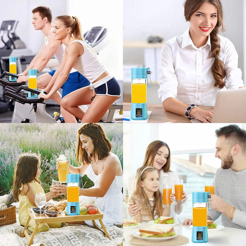 Portable Blender, USB Rechargeable, 6 Stainless Steel Blades, Mini Blender for Kitchen, Travel and Sport...