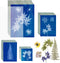 42 Sheets Cyanotype Paper Sun Print Paper Kit, A4 A5 A6 4in Solar Drawing Paper Sensitivity Nature Printing Paper, Cyanotype Paper Kit with 1 A4 A...