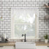 No. 918 Alison Floral Lace Sheer Rod Pocket Kitchen Curtain Tier Pair, 58" x 24", White...