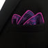 S&W SHLAX&WING Pocket Squares for Men Purple Blue Fuchsia Paisley...