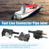 X AUTOHAUX 3pcs Marine Boat Engine Fuel Line Connector Fittings 6mm Female Male Fuel Pipe Joint Comp Fitting for Yamaha Outboard Motor Fuel Tank H...