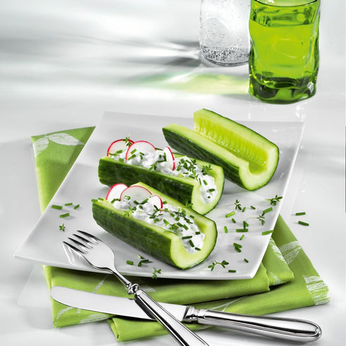 triangle Fruit and Vegetable Corer - Ultra-Sharp Stainless Steel with Two Cutting Widths - Removes Cores & Seeds - Dishwasher Safe...