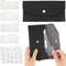 Cash Envelope Wallet Black PU leather budget cash envelopes divider wallet label sticker budget envelopes set suitable for budget planners and cas...