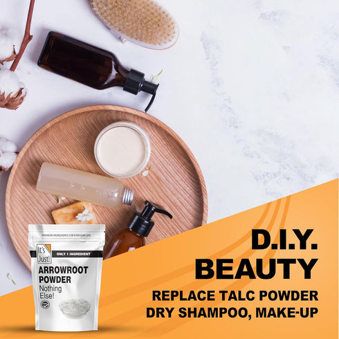 It's Just - Arrowroot Powder, 8oz, Natural Thickener, Gluten-Free, Dairy-Free, Non-GMO, Cornstarch Substitute...
