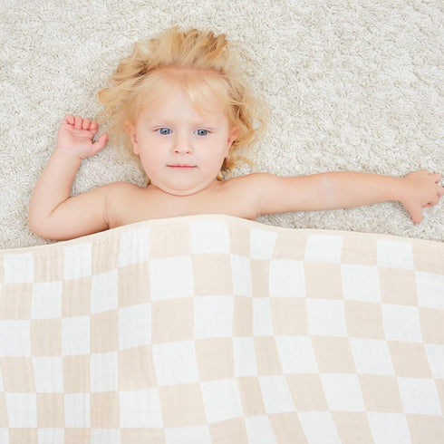 Ultra Soft Muslin Baby Blanket, Made of Viscose from Bamboo, A Versatile Swaddle and Bed Blanket for Babies, Toddlers, Boys, and Girls (1 Pack)....