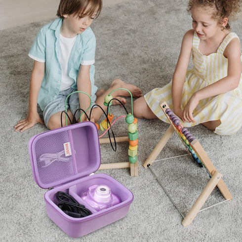 BOVKE Camera Carrying Case Compatible with Agoigo/YTETCN/Miiulodi/Dylanto/Miiulodi/Seckton/OZMI/Yoophane Digital Waterproof Camera, Portable Kids ...