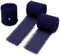 DORIS HOME 3 Rolls 2"x7Yd Fringe Chiffon Ribbon for Flower Bouquet, Handmade Dark Navy Blue Ribbon for Gift Wrapping, Frayed Edge Ribbon for Craft...