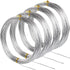 4 Pack 16 Gauge Aluminum Wire 131.2Ft Silver Aluminum Wire 1.5mm Metal Craft Armature Bendable Wires Metal 16 Gauge Wires for Jewelry Making Craft...