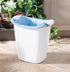 Rubbermaid Small Trash Can, Plastic, 3.5-Gallon/14-Court, White Wastebasket for Kitchen/Office/Bedroom/Bathroom...