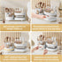 Upgraded 3 Tier Makeup Brush Holder Organizer, Rotating Makeup Organizers Countertop, Large Makeup organization and Skincare Storage for Vanity, D...