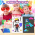Art & Craft Activity,Foil Fun Dress Up DIY Art Kits,No Mess Creative Foil Art Kits Set Drawing Game for Kids,Birthday Gifts Crafts Supplies Kits T...