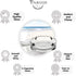 Fargus Glass Ashtrays for Cigarettes, Portable Decorative Modern Ashtray for Home Office Indoor Outdoor Patio Use, Fancy Cute Cool Ash Tray, Pack ...