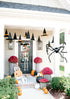 Mud Pie Skeleton Halloween Door Hanger, 65", White (40060032T)...