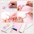 9 Pcs Cute Cat Paw Stationery Set Kawaii School Supplies Including Pencil Sharpener Retractable Eraser Correction Tape Sticky Notes Ruler Mini Sci...