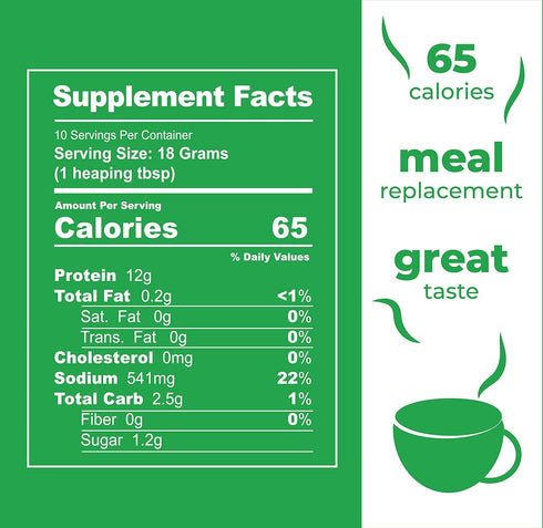 InstaBroth, Bone Broth Powder with Grass Fed, Pasture Raised Collagen and Gelatin, 12g Protein (6.4oz) (Chicken Flavor)...