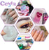 Ceya Ultra Fine White Glitter Powder 3.5oz/ 100g Magic Opal Iridescent Crafts Glitter 1/128” 0.008” 0.2mm for Slime Epoxy Resin Tumbler Jewelry Na...
