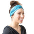 RiptGear Stretch Sport Headband for Women (Tribal Blue) — Made of Non-Slip Sweat Wicking Fabric — Great for Yoga, Running or The Gym — Soft Headba...