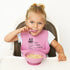PrimaStella Unbreakable Silicone Non-Slip Bowl and Chew Spoon Set for Babies and Toddlers (Purple)...