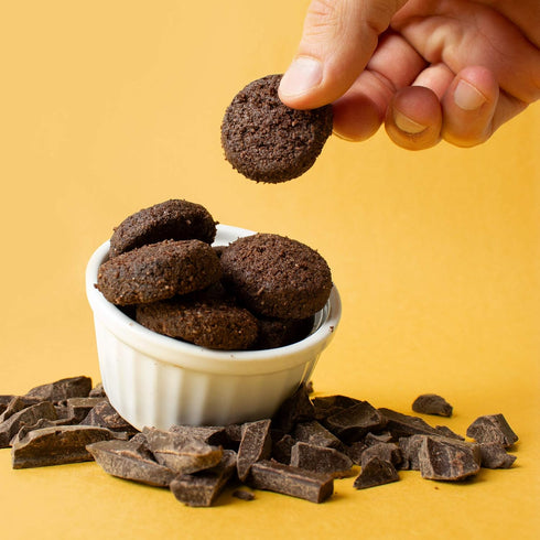 HighKey Low Carb Keto Brownie Bites - Keto Snack Low Carb Snack Sugar Free Chocolate Protein Cookies Sugar Free Snacks Gluten Free Snack Keto Frie...