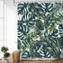 LIVILAN Green Plant Shower Curtain, Botanical Leaf Pattern, 72X72 inches - Jungle Bathroom Decor with 12 Hooks...